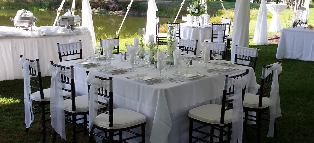 Tables, Chairs, and Linens